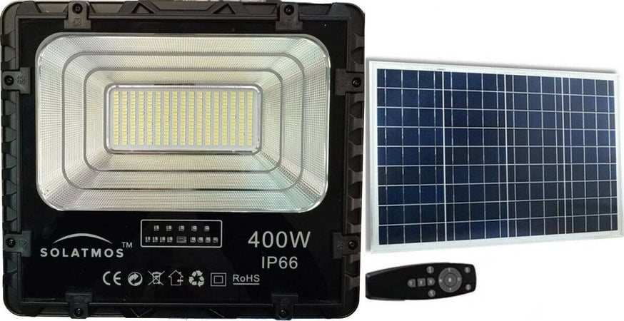 Faro led 400W con pannello solare 25w sensore crepuscolare esterno ip66 150lm/w Illuminazione/Illuminazione per esterni/Proiettori Zencoccostore - Formia, Commerciovirtuoso.it