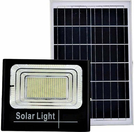 Faro LED 400W con Pannello Solare luce fredda Crepuscolare Telecomando Esterno Illuminazione/Illuminazione per esterni/Proiettori Zencoccostore - Formia, Commerciovirtuoso.it