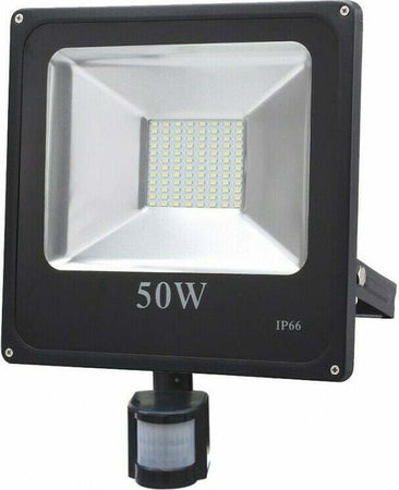 Faro LED 50W Faretto Slim Con Sensore Movimento Pir Crepuscolare ip65 Illuminazione/Illuminazione per esterni/Proiettori Zencoccostore - Formia, Commerciovirtuoso.it