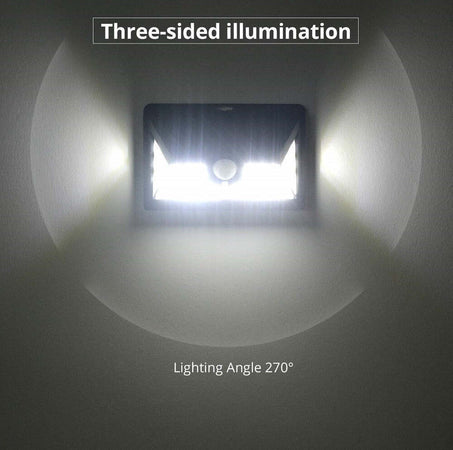 Faro Led Con Pannello Solare Crepuscolare 24 Led Sensore Movimento Crepuscolare Illuminazione/Illuminazione per esterni/Proiettori Trade Shop italia - Napoli, Commerciovirtuoso.it