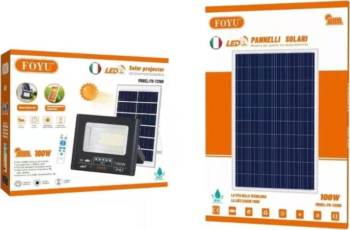 FARO-LED-con-PANNELLO-SOLARE-CREPUSCOLARE-25W-40W-60W-100W-200W-300W-800W-IP67