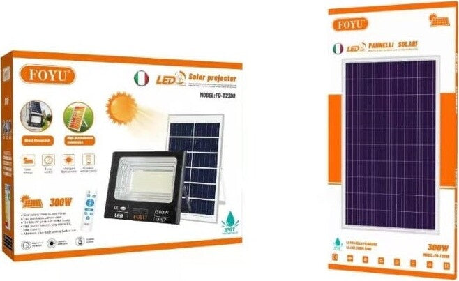 FARO-LED-con-PANNELLO-SOLARE-CREPUSCOLARE-25W-40W-60W-100W-200W-300W-800W-IP67