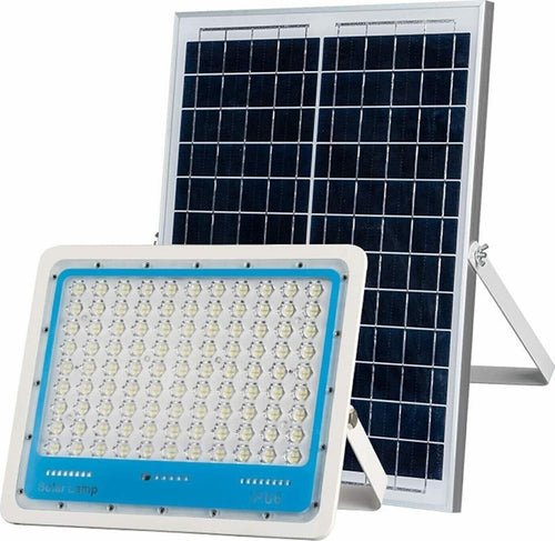 Faro-LED-con-PANNELLO-SOLARE-CREPUSCOLARE-800W-1000W-1200W-luce-fredda-IP66-LM