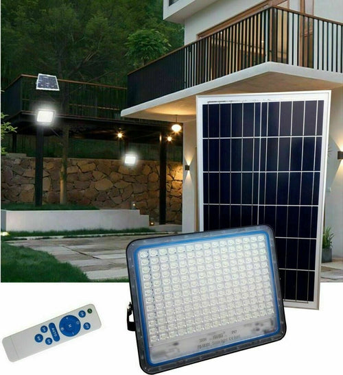 FARO-LED-CON-PANNELLO-SOLARE-CREPUSCOLARE-DA-300W-+-TELECOMANDO-FB-58300
