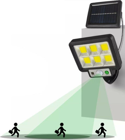 FARO LED CON PANNELLO SOLARE SEPARATO LUCE SENSORE DI MOVIMENTO 96 LED COB T 09 Illuminazione/Illuminazione per esterni/Proiettori Zencoccostore - Formia, Commerciovirtuoso.it