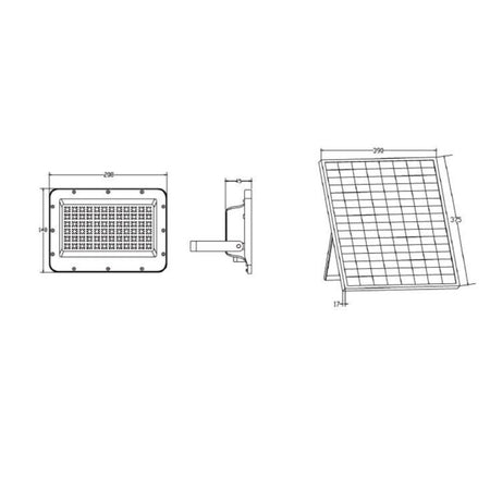 Faro Led Da Esterno Con Pannello Solare 240w Ip66 Telecomando Luce Regolabile Sf319-240-3c
