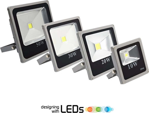 FARO LED FARETTO SLIM ALTA LUMINOSITA' LUCE BIANCA 10 20 30 50 80 100 120 W IP65 Illuminazione/Illuminazione per esterni/Proiettori Trade Shop italia - Napoli, Commerciovirtuoso.it