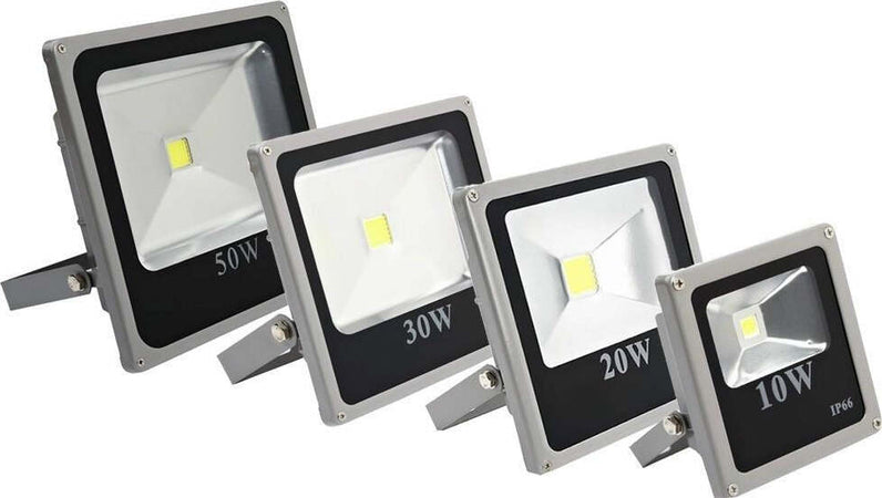 FARO LED FARETTO SLIM ALTA LUMINOSITA' LUCE BIANCA 10 20 30 50 80 100 120 W IP65 Illuminazione/Illuminazione per esterni/Proiettori Trade Shop italia - Napoli, Commerciovirtuoso.it