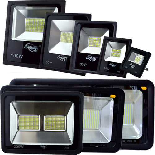 FARO LED FARETTO SUPER LUMINOSO LUCE BIANCA IMPERMEABILE PER ESTERNO SLIM IP66 Illuminazione/Illuminazione per esterni/Proiettori Trade Shop italia - Napoli, Commerciovirtuoso.it