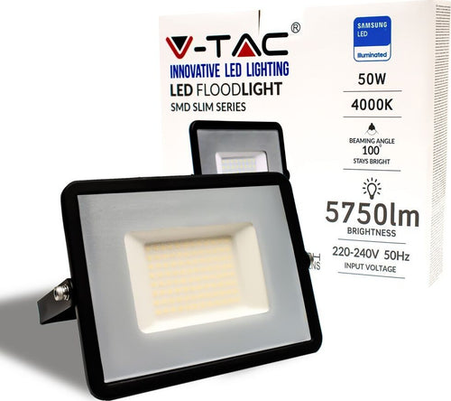 FARO LED FLOODLIGHT 50W SMD SLIM IP65 CHIP SAMSUNG NERO Illuminazione/Illuminazione per esterni/Proiettori Zencoccostore - Formia, Commerciovirtuoso.it