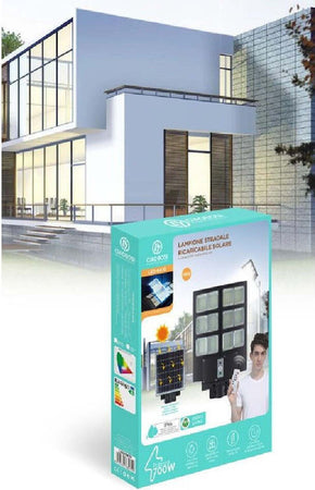 Faro Led Lampione Stradale 700w Pannello Solare Sensore Crepuscolare Ip67 Led-8470 Illuminazione/Illuminazione per esterni/Lampioni Trade Shop italia - Napoli, Commerciovirtuoso.it