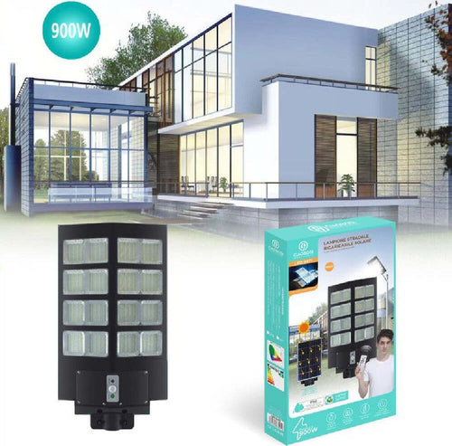 Faro Led Lampione Stradale 900w Pannello Solare Sensore Crepuscolare Ip67 Led-8471 Illuminazione/Illuminazione per esterni/Lampioni Trade Shop italia - Napoli, Commerciovirtuoso.it