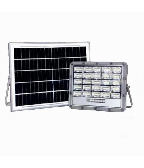 Faro Led Pannello Solare 100w Luce Fredda Telecomando Indicatore Carica Tk08-100w