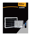 Faro Led Pannello Solare 100w Luce Fredda Telecomando Indicatore Carica Tk08-100w