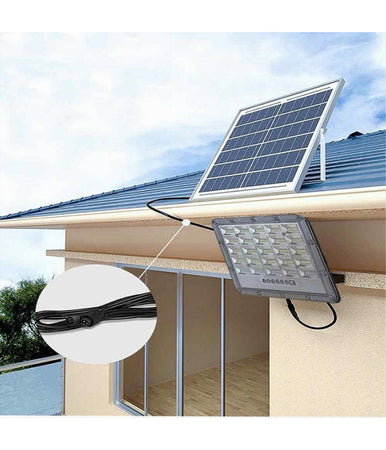 Faro Led Pannello Solare 100w Luce Fredda Telecomando Indicatore Carica Tk08-100w