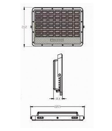 Faro Led Pannello Solare 200w Luce Fredda Telecomando Indicatore Carica Tk08-200w