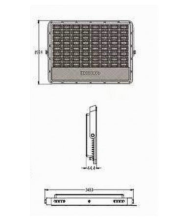 Faro Led Pannello Solare 300w Luce Fredda Telecomando Indicatore Carica Tk08-300w