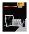 Faro Led Pannello Solare 50 W Luce Fredda Telecomando Indicatore Carica Tk08-50w