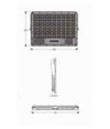 Faro Led Pannello Solare 500w Luce Fredda Telecomando Indicatore Carica Tk08-500w
