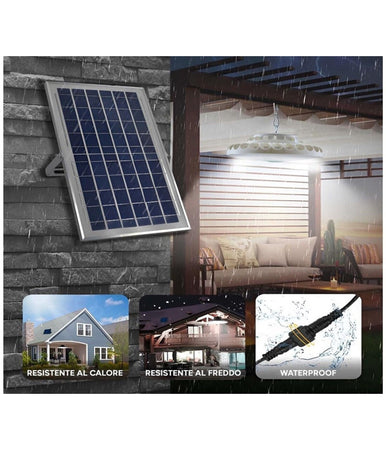 Faro Led Pannello Solare Plafoniera Lampada 200w A Sospensione 156led Lampadario