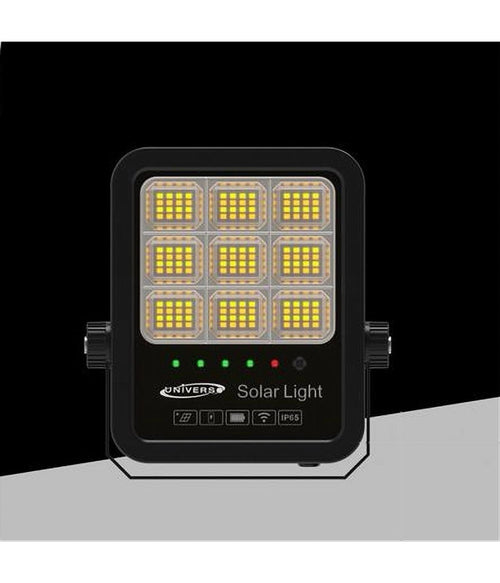 Faro Led Proiettore 100w Ip65 Cct 3in1 Con Pannello Solare Telecomando Ry-100w-3c