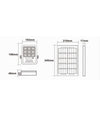 Faro Led Proiettore 100w Ip65 Cct 3in1 Con Pannello Solare Telecomando Ry-100w-3c