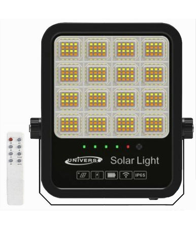 Faro Led Proiettore 200w Ip65 Cct 3in1 Con Pannello Solare Telecomando Ry-200w-3c