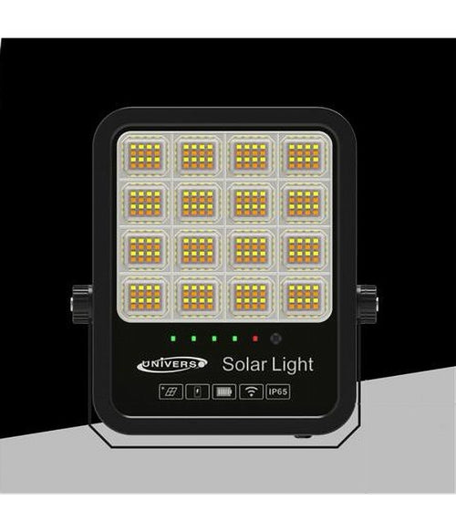 Faro Led Proiettore 200w Ip65 Cct 3in1 Con Pannello Solare Telecomando Ry-200w-3c