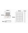 Faro Led Proiettore 300w Ip65 Cct 3in1 Con Pannello Solare Telecomando Ry-300w-3c