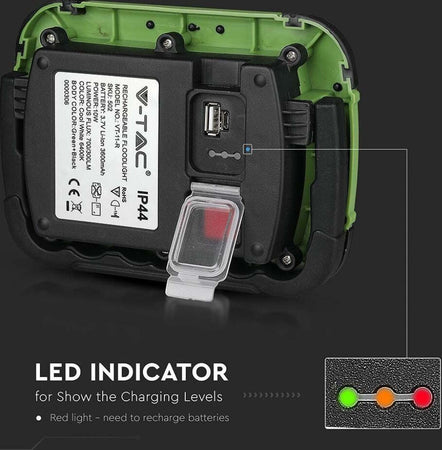 FARO LED SMD 10W IP44 MULTIFUNZIONE RICARICABILE SOS A BATTERIA CON CHIP SAMSUNG V-TAC PRO VT-11-R Illuminazione/Illuminazione per esterni/Proiettori Zencoccostore - Formia, Commerciovirtuoso.it