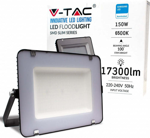 Faro LED SMD Chip Samsung 150W 115LM/W Colore Nero Luce bianca fredda6500K IP65 Illuminazione/Illuminazione per esterni/Proiettori Zencoccostore - Formia, Commerciovirtuoso.it