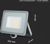 Faro LED SMD Chip Samsung 50W 115LM/W Colore Grigio LUCE BIANCA FREDDA 6500K IP65 V-TAC PRO Illuminazione/Illuminazione per esterni/Proiettori Zencoccostore - Formia, Commerciovirtuoso.it