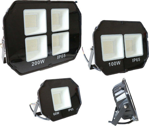 Faro Led Smd Faretto Spot Flood Light Luce Fredda Bianca 60w 100w 200w Esterno Illuminazione/Illuminazione per esterni/Proiettori Trade Shop italia - Napoli, Commerciovirtuoso.it