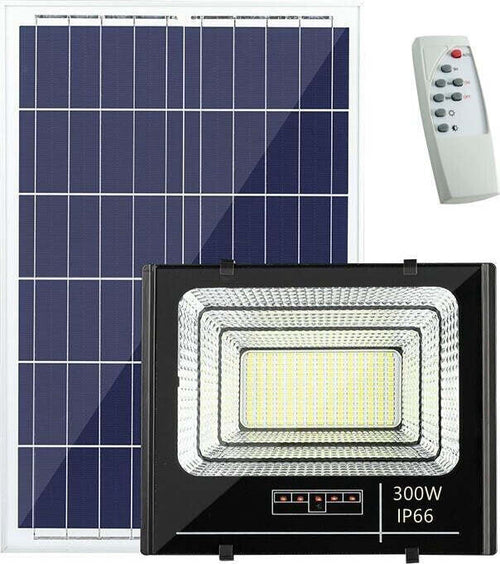 FARO-LED-SMD-PANNELLO-SOLARE-SENSORE-CREPUSCOLARE-300W-LUCE-FREDDA-6500K-IP66-LM