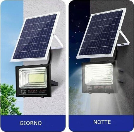 FARO-LED-SMD-PANNELLO-SOLARE-SENSORE-CREPUSCOLARE-300W-LUCE-FREDDA-6500K-IP66-LM