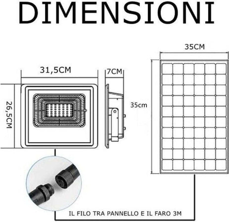FARO-LED-SMD-PANNELLO-SOLARE-SENSORE-CREPUSCOLARE-300W-LUCE-FREDDA-6500K-IP66-LM