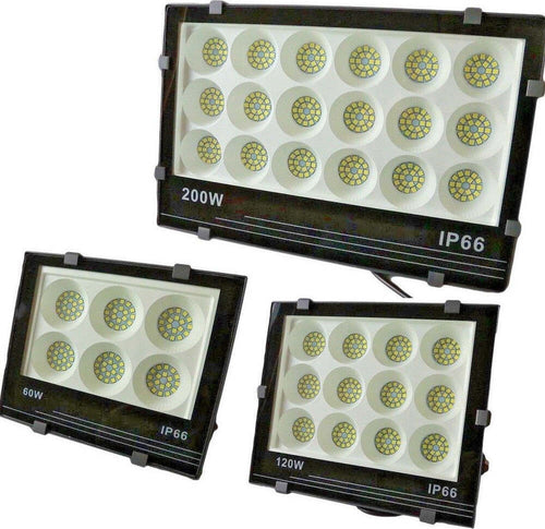 Faro Led Smd Slim 60 120 200 Watt Faretto Spot Alta Luminosita' Lampada Ip66 Illuminazione/Illuminazione per esterni/Proiettori Trade Shop italia - Napoli, Commerciovirtuoso.it