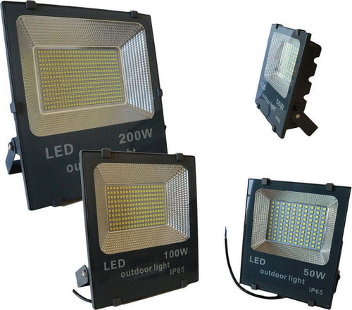 Faro Led Smd Slim Faretto Spot Luminosita' Luce Bianca Fredda 50 100 200 W Ip65 Illuminazione/Illuminazione per esterni/Proiettori Trade Shop italia - Napoli, Commerciovirtuoso.it