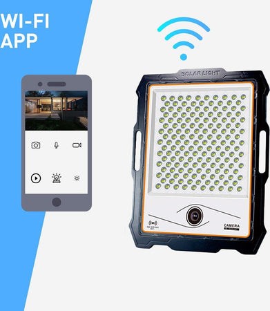 faro LED solare con telecamera full HD integrata wifi 100W 300W 400W IP67 Illuminazione/Illuminazione per esterni/Proiettori Zencoccostore - Formia, Commerciovirtuoso.it
