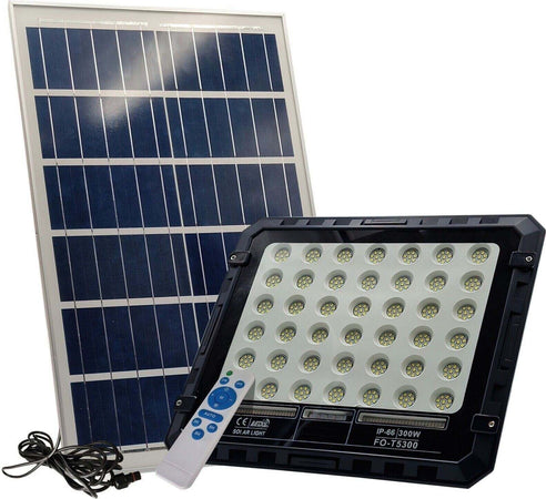 FARO LUCE LED CON PANNELLO SOLARE 50W 100W 200W 300W SENSORE CREPUSCOLARE IP66 Illuminazione/Illuminazione per esterni/Proiettori Zencoccostore - Formia, Commerciovirtuoso.it