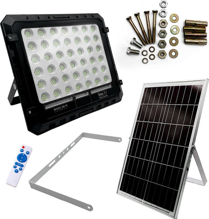 FARO LUCE LED CON PANNELLO SOLARE 50W 100W 200W 300W SENSORE CREPUSCOLARE IP66 Illuminazione/Illuminazione per esterni/Proiettori Zencoccostore - Formia, Commerciovirtuoso.it