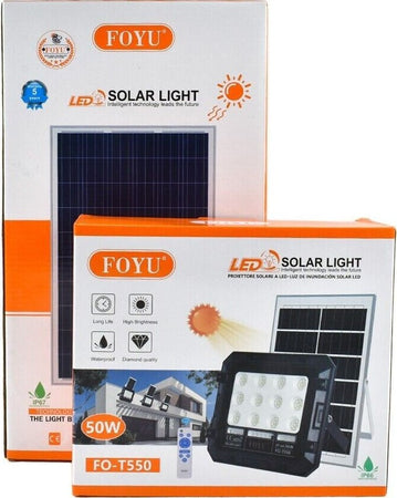 FARO LUCE LED CON PANNELLO SOLARE 50W 100W 200W 300W SENSORE CREPUSCOLARE IP66 Illuminazione/Illuminazione per esterni/Proiettori Zencoccostore - Formia, Commerciovirtuoso.it
