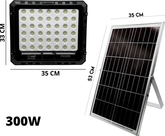 FARO LUCE LED CON PANNELLO SOLARE 50W 100W 200W 300W SENSORE CREPUSCOLARE IP66 Illuminazione/Illuminazione per esterni/Proiettori Zencoccostore - Formia, Commerciovirtuoso.it
