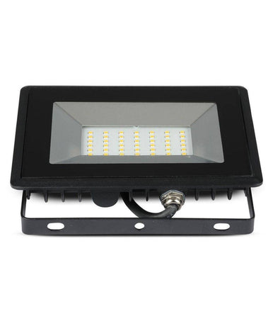 Faro Proiettore A Led Smd Da 30w Colore Nero Luce Calda 3000k Per Esterno Ip65