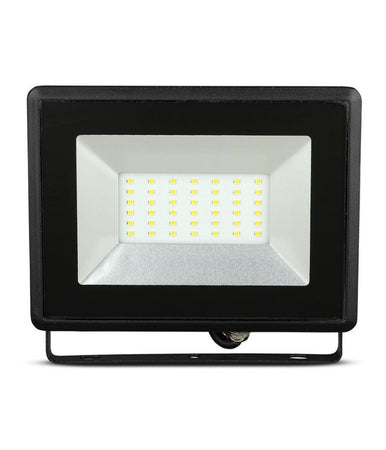 Faro Proiettore A Led Smd Da 50w Colore Nero Luce Calda 3000k Per Esterno Ip65