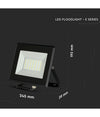 Faro Proiettore A Led Smd Da 50w Colore Nero Luce Calda 3000k Per Esterno Ip65