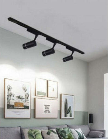 Faro Proiettore Binario 30w Led Cob Luce 6500k 3000k 4000k Faretto Nero F30w-07h Illuminazione/Illuminazione per interni/Faretti/Faretti da soffitto Trade Shop italia - Napoli, Commerciovirtuoso.it