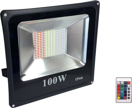 Faro Proiettore Led 100w Rgb Multicolore Da Esterno Ip66 220v Telecomando 87684 Articoli da Giardino > Illuminazione da esterno > Proiettori Trade Shop italia - Napoli, Commerciovirtuoso.it