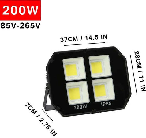 Faro-Proiettore-Led-200w-400w-500w-600w-Per-Esterni-Luci-Di-Sicurezza-Super-Luminose-6500k-Ip65