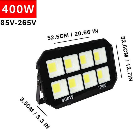 Faro-Proiettore-Led-200w-400w-500w-600w-Per-Esterni-Luci-Di-Sicurezza-Super-Luminose-6500k-Ip65